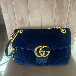 BLUE DOUBLE G GUCCI BAG